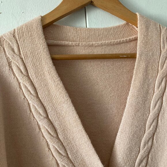 Braided Pink Cardigan - Picture 11 of 12